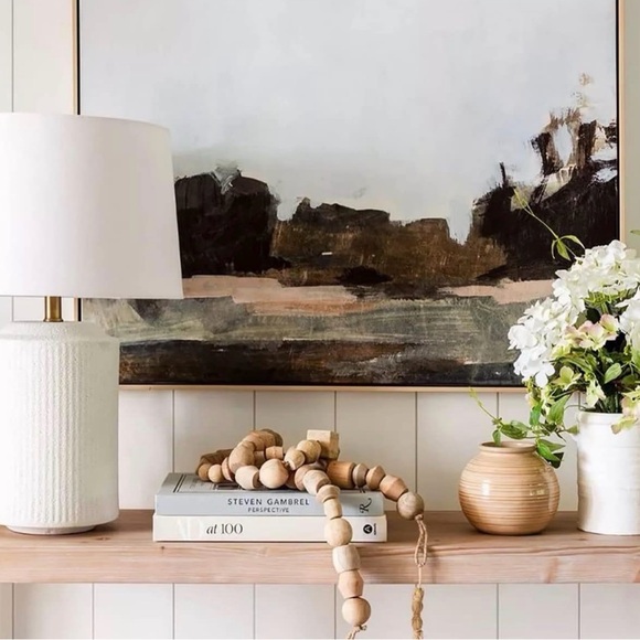 Target Threshold Studio McGee 96" Decorative Wooden Bead Garland Natural Wood - Picture 9 of 10